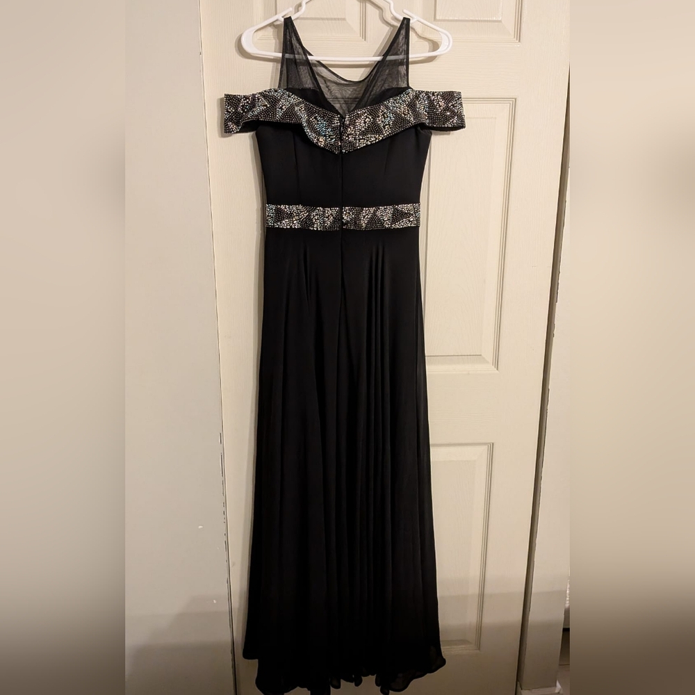 Romanna Life Black Event Wedding Prom Formal Gown, Size 6